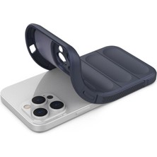 Bezos iPhone 15 Pro Kılıf Optimum Silikon - Lacivert
