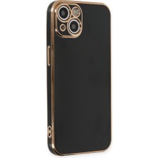 Bezos iPhone 15 Kılıf Volet Silikon - Siyah