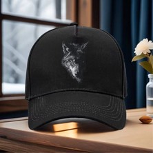 L'eivor Kurt Perspektif Baskılı Çıt Çıtlı Siyah Şapka