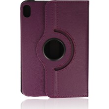 Bezos iPad Mini 6 Kılıf 360 Tablet Deri Kılıf - Mürdüm