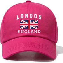 L'eivor London England Baskılı Pamuk Şapka