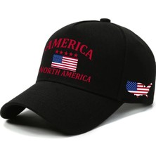 L'eivor North America Baskılı Çıt Çıtlı Şapka