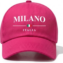 L'eivor Milano Italia Baskılı Çıt Çıtlı Şapka
