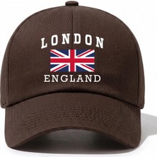 L'eivor London England Baskılı Pamuk Şapka