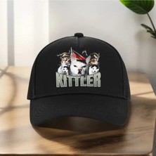 L'eivor Kittler Baskılı Siyah Çıt Çıtlı Şapka