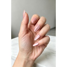 Easy Beauty Kedi Gözü Takma Tırnak Large Kısa Badem Takma Tırnak 10 Adet Bedene Göre