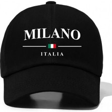 L'eivor Milano Italia Baskılı Çıt Çıtlı Şapka