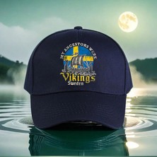 L'eivor Vikings Sweden Baskılı Çıt Çıtlı Şapka