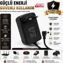 Astakos 7.2V 1A Yerli Üretim Dc Güç Adaptörü LED Aydınlatma Modem Kamera Elektronik Cihaz Uyumlu