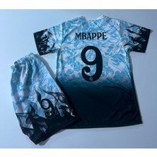 Candy Cup Yeni Sezon 2025/2026 Mbappe Mavi Dragon Desenli  Real Madrid Çocuk Forması 2 Li Set