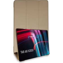 Motto Ticaret Newface Samsung Galaxy X200 Tab A8 10.5 Kılıf Tablet Smart Kılıf - Gold