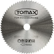 Tomax Ağaç Daire Testeresi Elmassız 115X1.2X22.2X80Z Diş
