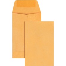 1001 #1 Bozuk Para ve Küçük Parça Zarfı, 28 Lb. Kahverengi Kraft, 5.7x8.9 Cm, 500'LÜ Kutu (50162)