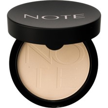 1001 Cosmetics Luminous Silk Compact Powder 01 Beige Mat Bitişli Toz Yüz Pudrası Beige
