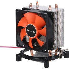 1001 Cold Ice 65 Intel Amd Uyumlu Bakır Borulu Alüminyum Heatsinkli Cpu Soğutucu Işlemci Fanı
