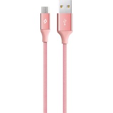 1001 Alumicable Micro USB 120CM Şarj Kablosu - Roze Altın (2DK11RA)
