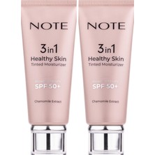 1001 Cosmetique 3 In 1 Healthy Skin Tinted Moisturizer Renk Ton Eşitleyici 50 Spf Aydınlatıcı Krem (2