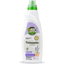 1001 Just Green Organic Çamaşır Yumuşatıcısı, Lavanta Yağlı Bitkisel Bazlı Sıvı Yumuşatıcı