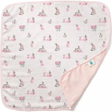 1001 Bébé Lapin Rose Çift Kat Müslin BATTANIYE%100 Pamuk