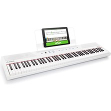 1001 Recital White Dijital Piano Klavye 88 Tuşlu Yeni Başlayanlar Için Yarı Ağırlıklı Tuşlu, Da
