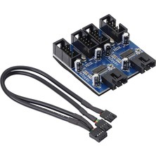 1001 9 Pin USB Çoklayıcı Anakart Için 4 Port USB 2.0 Çoklayıcı