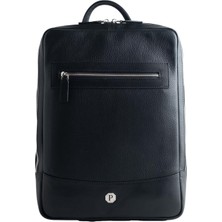 1001 Paftalı Deri Laptop Sırt Çantası, 38X26X6 Cm, Modern Tasarım