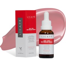1001 Licape%10 Aha +%2 Bha Red Peeling Serum – Cilt Canlandırıcı, Gözenek Arındırıcı ve Aydınl