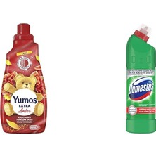 1001 Extra Konsantre Çamaşır Yumuşatıcısı Amber 1440 Ml(1) Domestos Yoğun Kıvamlı Çamaşır Su