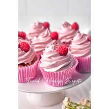 1001 Takribi 200 Adet Büyük Boy Pembe Muffin Kek Kalıbı, Cupcake Kağıdı, Browine Kalıbı 50X40 mm