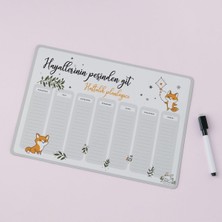 1001 Hayallerinin Peşinden Git Mottolu Magnet Planlayıcı
