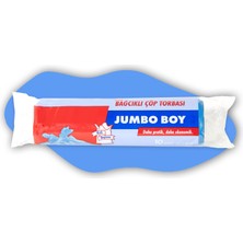 1001 Tuffy’s Battal Boy Çöp Torbası 80X100 cm – 30 Adet Bağcıklı Mavi Çöp Poşeti – Dayanı