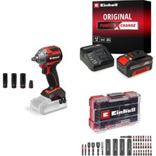1001 Tp-Cw 18/260-C Li Bl - Solo, Kömürsüz Akülü Darbeli Somun Sıkma + 18V 4,0 Ah Pxc Starter Kit,