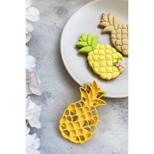 1001 Ananas Hamur Şekillendirici/kurabiye Kalıbı - Sarı
