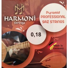 1001 HRM18P Pyramid Kısa Sap Saz Bağlama Teli Takım Profesyonel Piramit (Alman Malı)