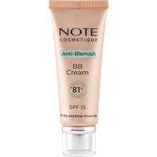 1001 Cosmetics Anti-Blemish Bb Cream 02 Light Cream Spf 15 Akneye Yatkın Ciltler Bb Krem