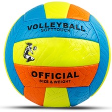 1001 Softtouch Voleybol Topu Resmi Boyut No: 5 Premium Dikişli Çift Astarlı Iç ve Dış Mekan Için