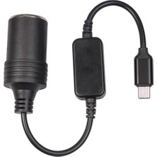 1001 Type-C 5 Volt To 12 Volt Çakmak Fi̇ş Çevi̇ri̇ci̇