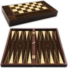 1001 Staroyun STAROYUN1020180 25 x 48 x 6 cm Big Star Polyester Ceviz Backgammon