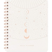 1001 Stüdyo Tarihsiz Günlük Planlayıcı, Suni Deri Kapak, "ayın Evreleri" (Moon Phase Dust), 160 Say