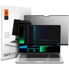 1001 MacBook Pro 14" (M5/m4/m3/m2/m) ile Uyumlu Cam Ekran Koruyucu Safe View Privacy Hayalet - AFL06158 (
