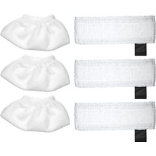 1001 Karcher Sc2 / Sc3 / Sc4 / Sc5 Paspas Bezi Aksesuarları Için 6 Paket Bez Seti Paspas Pedlerinin De�