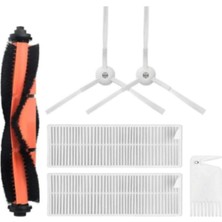 1001 Vacuum Mop Essential 2 In 1 (Mjstg1) ile Uyumlu 6 Adet Yedek Parça Seti Xiaomi Mi Robot Vacuum Mop