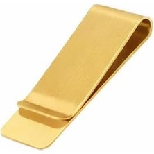 1001 Metal Kağıt Para Tokası Kart Tutucu Klips Cüzdan Ataş Altın 5cm x 1,5cm