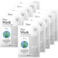 1001 7 Days Mask Aloe H - Nemlendirici & Yatıştırıcı Aloe Vera Vegan Kağıt Maske