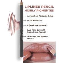 1001 Uzun Süre Kalıcı Dağılma Yapmayan Nemlendirici Dudak Kalemi - Lipliner Pencil 05 Milky Cocoa