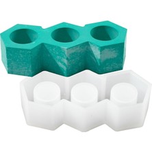 1001 Mum Silikon Kalıbı Epoksi Reçine Kalıbı, Beyaz, 8X4X2 cm