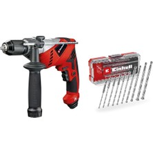 1001 Te-Id 650 E, Darbeli Matkap + Einhell Beton Delme Uç Seti 10 Parça, S-Case Kutu