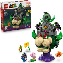 1001 Super Mario Prince Florian ve Castle Bowser 72042 | 9 Yaş ve Üzeri Çocuklar Için Pink Yoshi Fig�