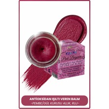 1001 Pink Begonia Doğal Içerikli Nemlendirici - Antioksidan Işıltı Veren Balm (Ruj - Allık - Göz