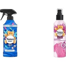 1001 Yumoş Sprey Yıkaması Zor Eşyalar Için Lilyum 450 ml ve Yumoş Jetfresh Giysi Spreyi Orkide 200